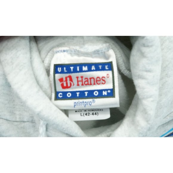 Vintage‎ Hanes Cory Eliason #26 Rudeen Racing Mens White/Gray Sweater Large - Picture 6 of 7